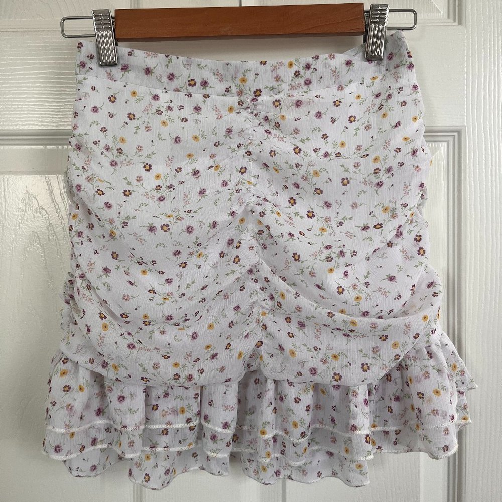 Pacsun floral mini skirt